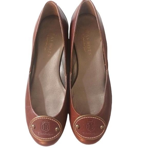 Talbots Ballet Flats Uniss Brown Leather Flats - Picture 2 of 10